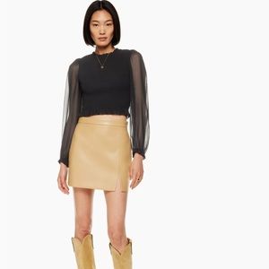 Aritzia Wilfred tempest blouse - BROWN